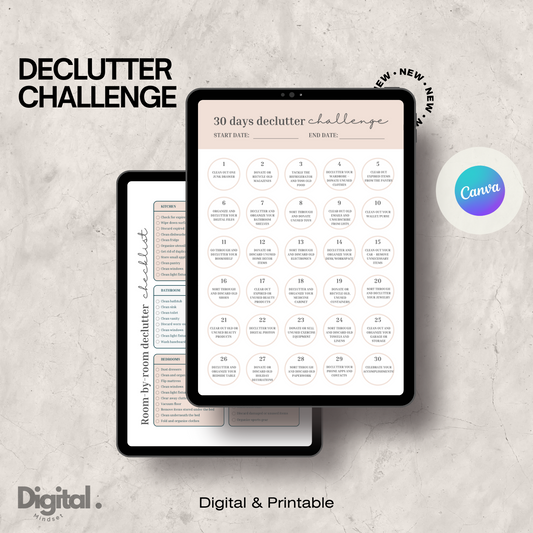 Declutter Challenge Template