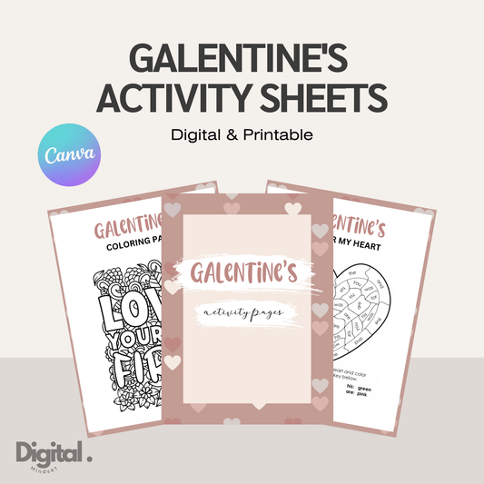 Galentine's Day Activity Sheets Templates